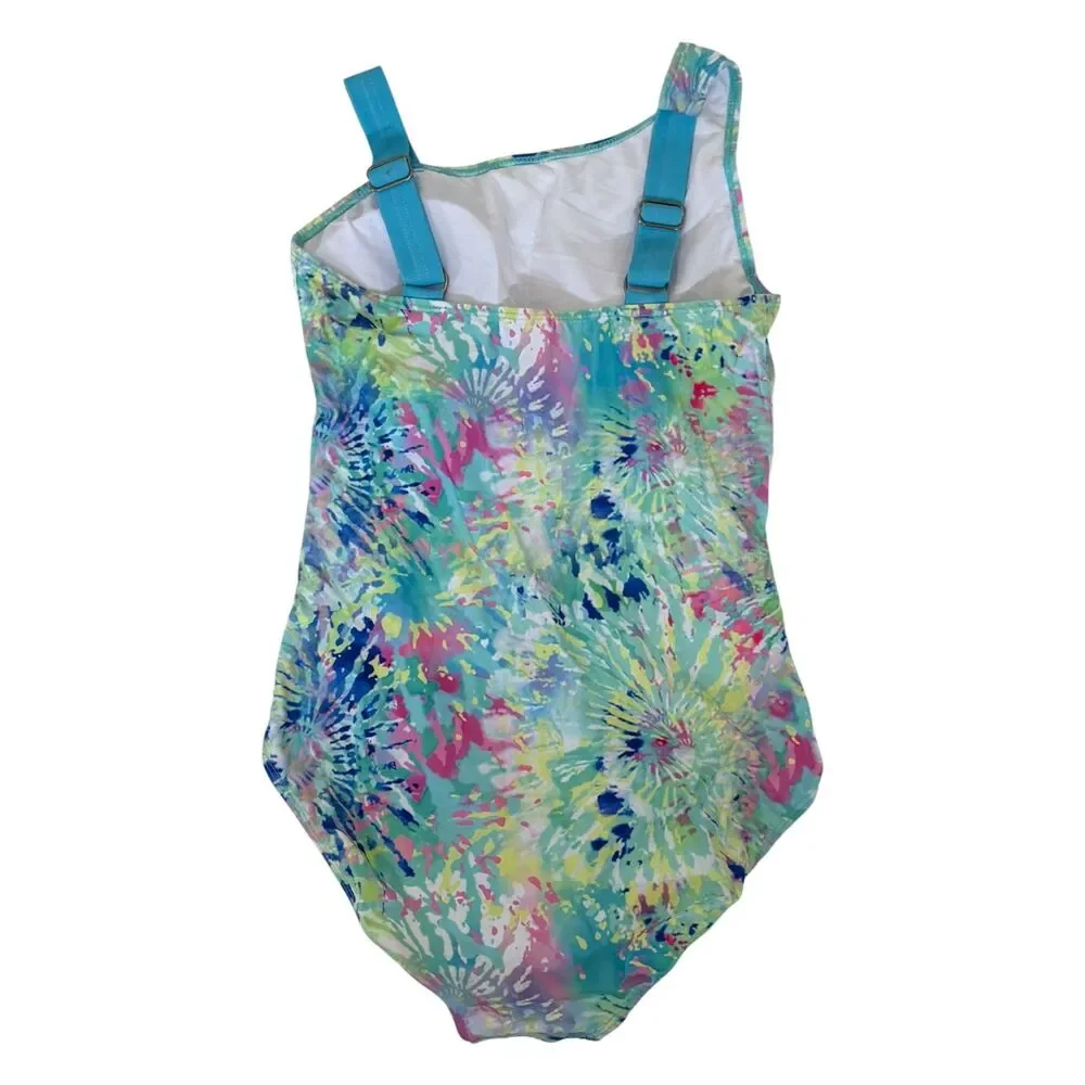 Tie Dye Junior Size One Piece Swimsuit Size 15/16 NWT